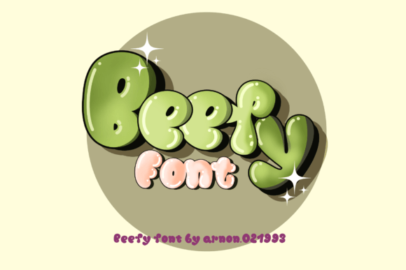 Beefy: The Bubbly Display Font for Joyful Campaigns