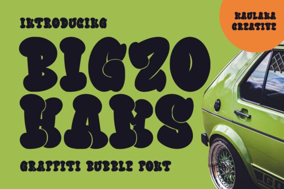 Bigzo Hams: The Wavy Display Font for Trendy Campaigns
