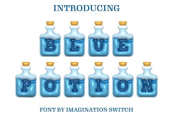 Blue Potion Inflated: A Premium Display Font for Bold Branding