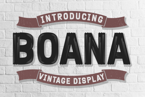 Boana: The Vintage Display Font for Retro Campaigns