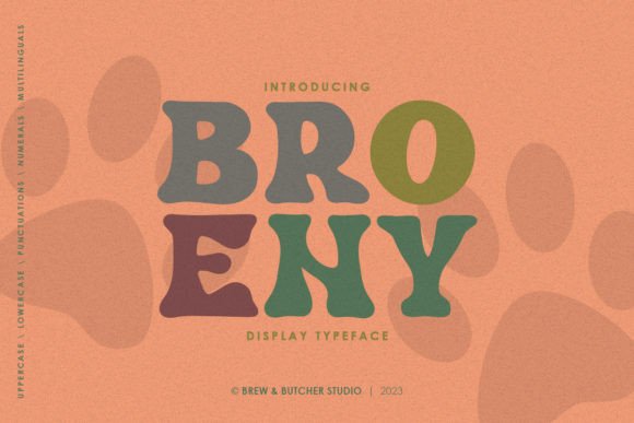 Broeny: The Abstract Bubble Font for Handmade Products
