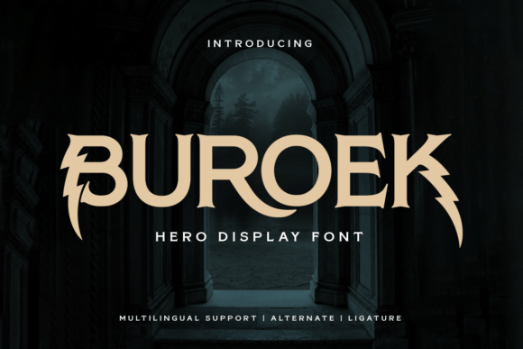 Buroek: A Heroic Display Typeface for Bold Editorial Design