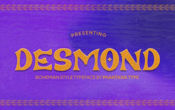 Desmond: The Ultimate Bohemian Display Font for Creative Projects