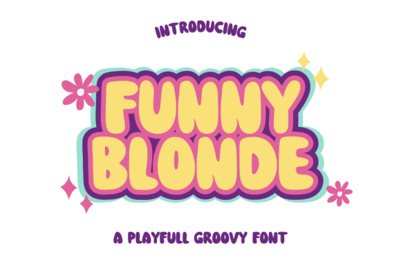 Funny Blonde: A Playful Groovy Typeface for Modern Editorial Design
