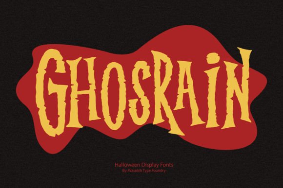 Ghosrain Free Download: The Ultimate Spooky Display Font