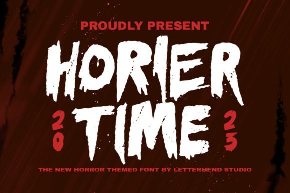 Horier Time: A Spine-Tingling Display Font for Editorial Design