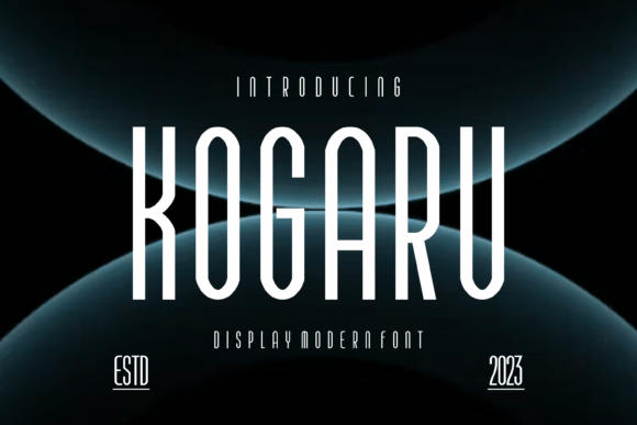 Kogaru: A Modern Display Font for Premium Branding Projects