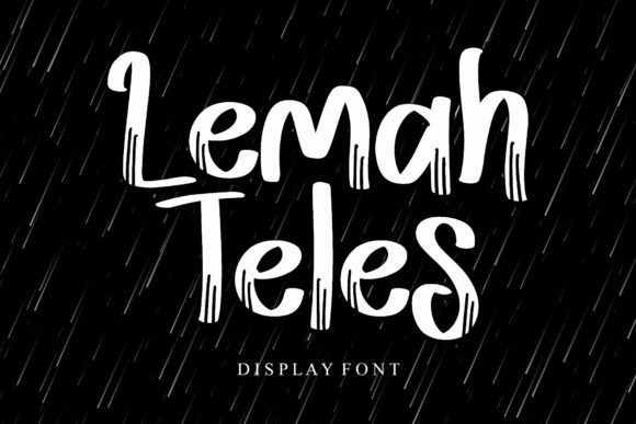 Lemah Teles: A Bold Display Font for Editorial Design