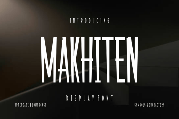Makhiten: The Quirky Display Font for Bold Campaigns