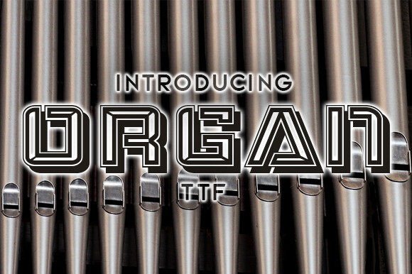 Organ Typeface: A Simple Oriental Font for Polished Branding