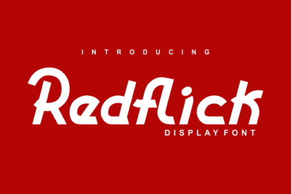Redflick: The Naughty Modern Display Font You Need