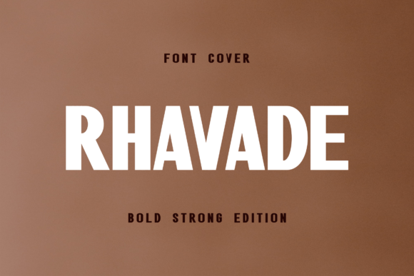 Rhavade: The Bold Display Font for Modern Digital Brands