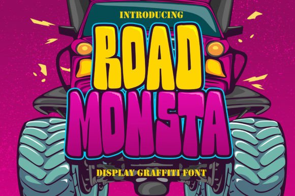 Road Monsta: The Bold Graffiti Typeface for Urban Brand Identity