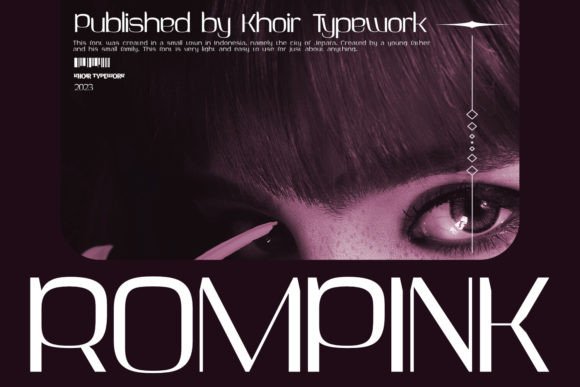 Rompink: The Futuristic Display Font for Modern Digital Brands