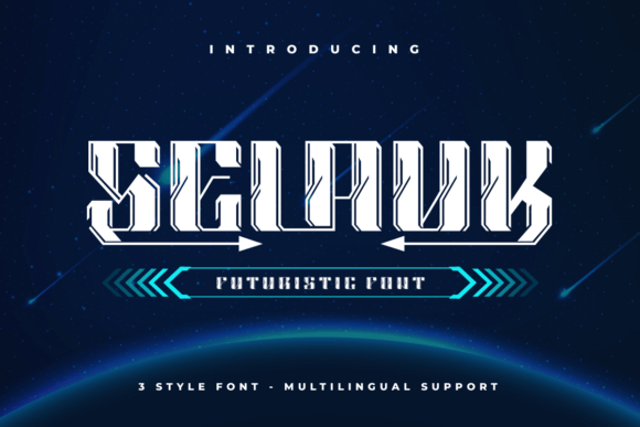 Selauk: A Futuristic Display Font for Modern Branding