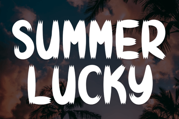 Summer Lucky: A Sweet Display Font for Web Design