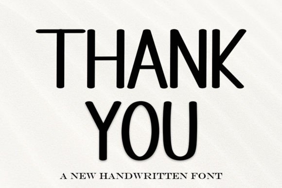 Thank You: A Timeless Handwritten Font for Editorial Design