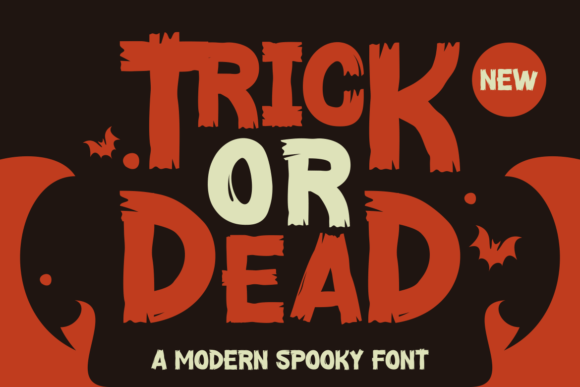 Trick or Dead: A Spooky Display Font for Editorial Design