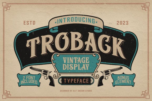 Troback Vintage Display Font for Scroll-Stopping Campaigns
