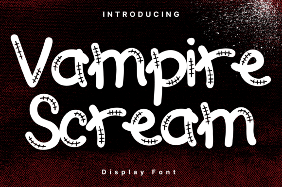 Vampire Scream: A Whimsical Handwritten Display Font for Branding
