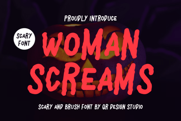 Woman Screams: The Bold Display Font for Handmade Branding